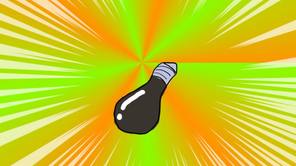 暗くなる電球