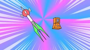 宝星探査ロケットと報知機