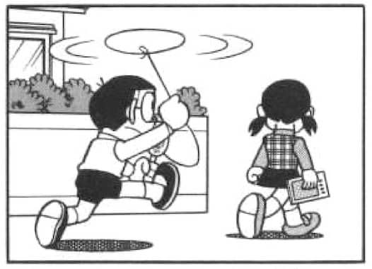 むすびの糸を投げ縄にように使うのび太