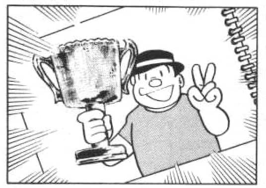 ゴルフで優勝した夢をみるのび太のパパ