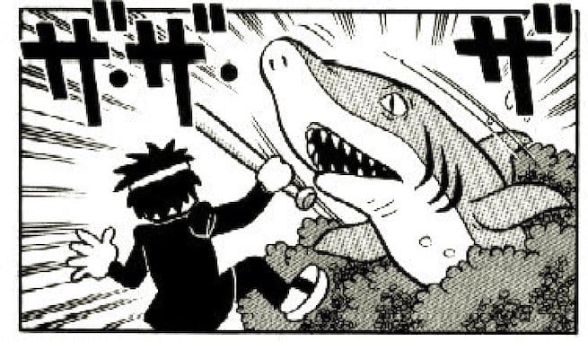 街に出現したサメ