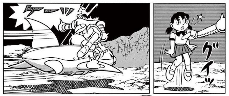 鉄機兵につかまるしずかちゃん