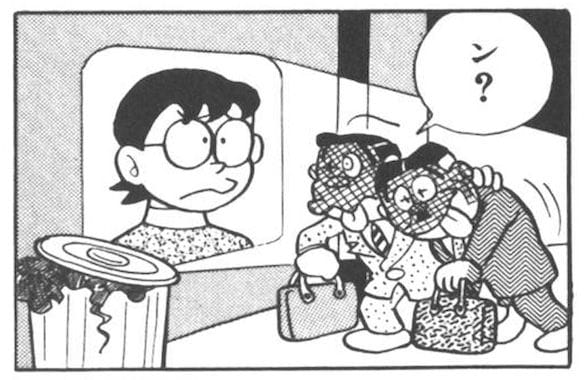 ママに驚くパパ